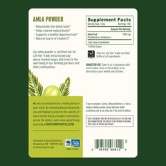 Banyan Botanicals Amla powder in smoothie for a vitamin C boost in daily routine.