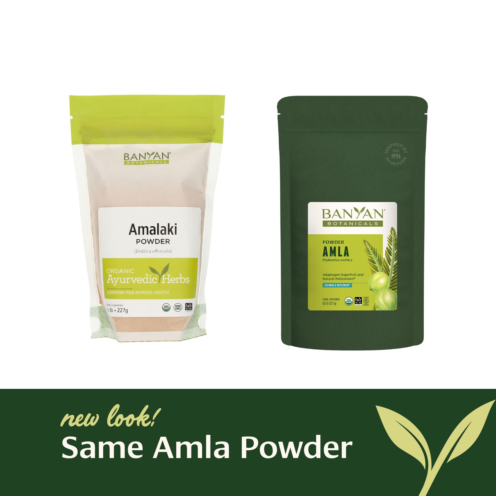 Banyan Botanicals Amla powder tea infusion for a tart, refreshing sip.