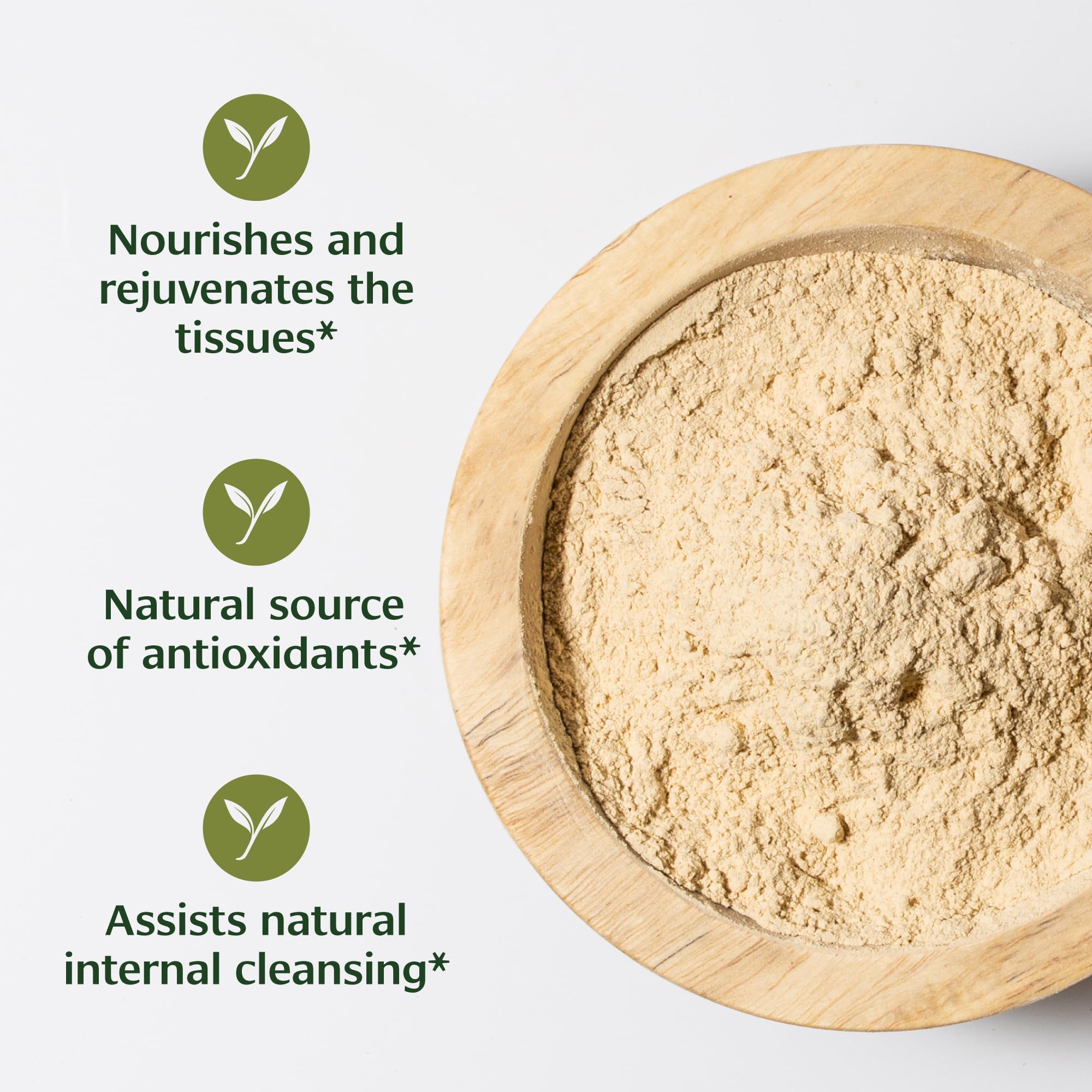 Banyan Botanicals Ashwagandha powder scoop for easy daily dosing