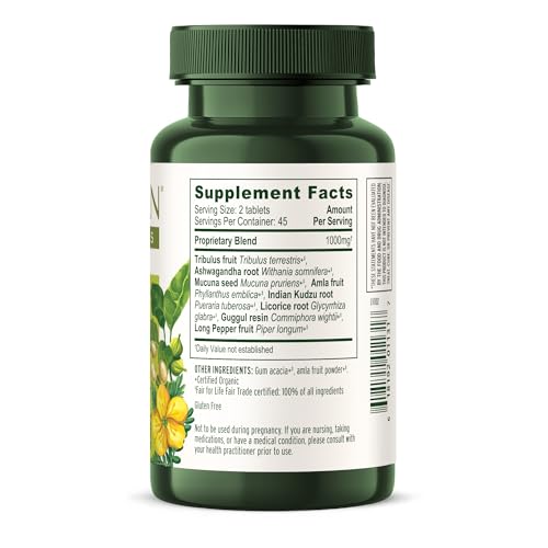 Organic certification icon on Banyan Botanicals product packaging.