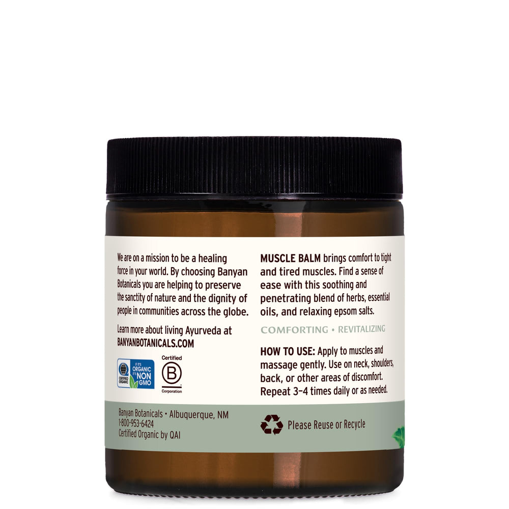 Ashwagandha root visual in Muscle Balm for calming post-activity care