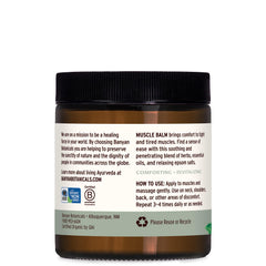 Ashwagandha root visual in Muscle Balm for calming post-activity care