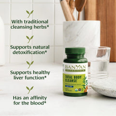Total Body Cleanse tablets closeup, convenient daily dosage