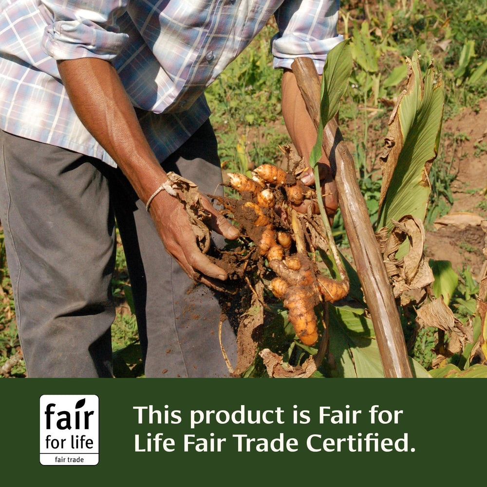 Banyan Botanicals turmeric tablets packaging with recyclable materials.