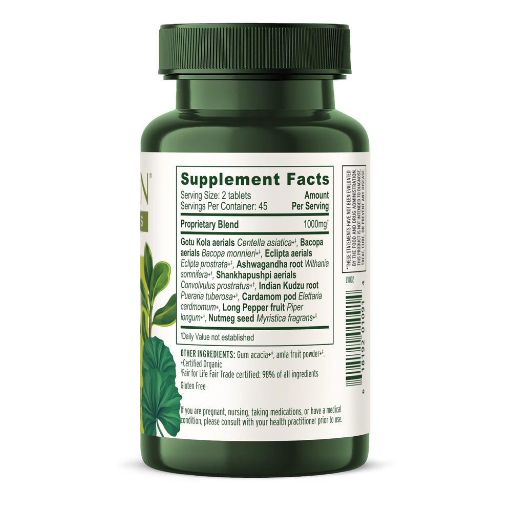 Vegan and non-GMO label visible on Banyan Botanicals packaging
