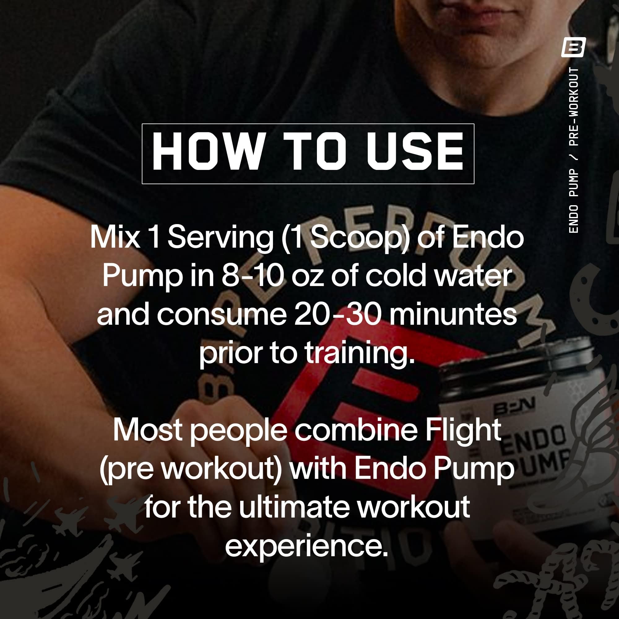 Nutrition panel on EndoPump highlights ingredients supporting blood flow
