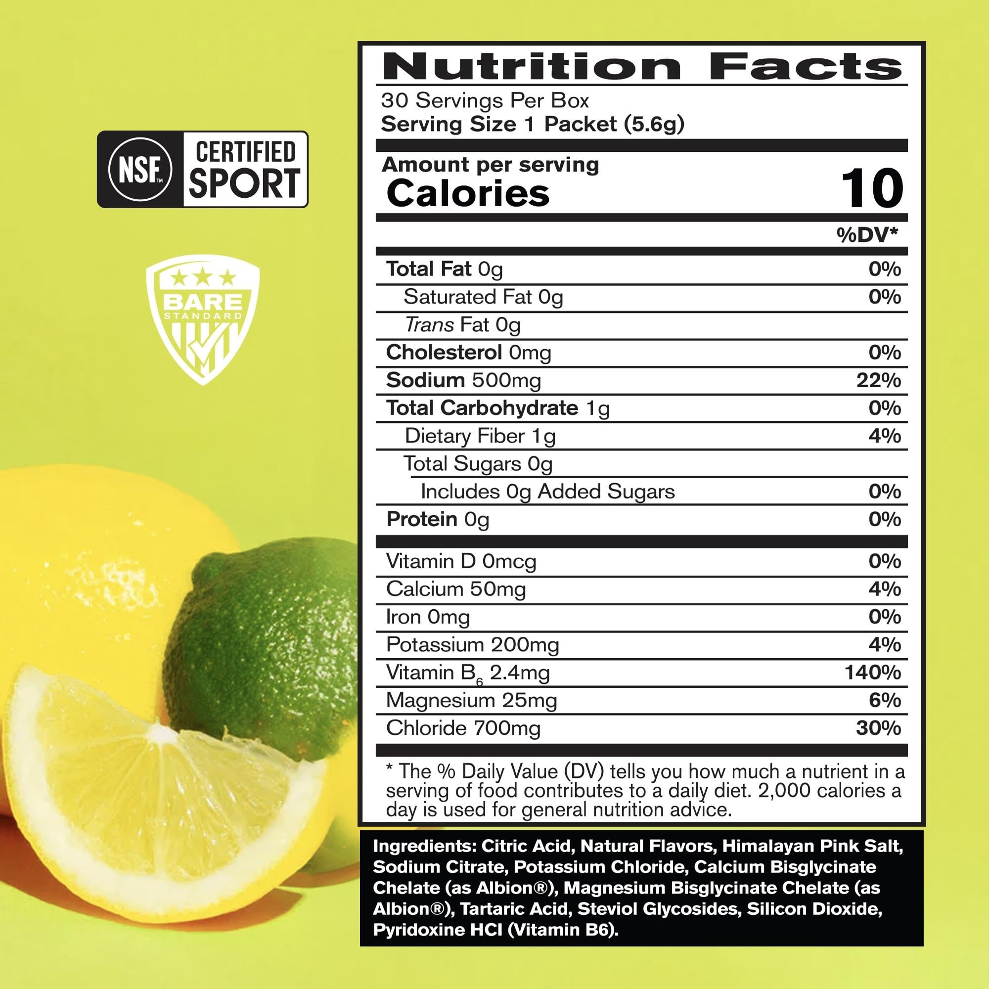 BARE PERFORMANCE NUTRITION BPN Electrolytes Go Packs single-serving sachet ready to use