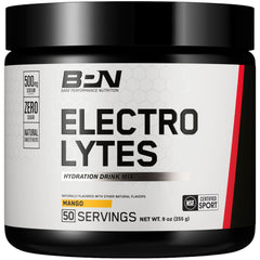 Bare Performance Nutrition BPN Electrolytes mango bottle supports hydration during workouts