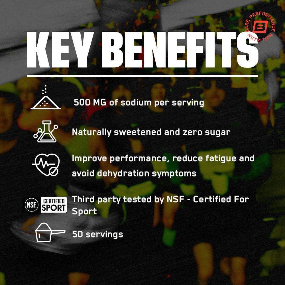 Scoop of BPN Electrolytes mango showing convenient daily serving