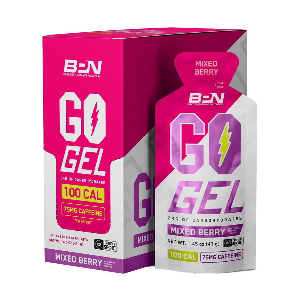 BPN Go Gel Endurance packet shown for on-the-go energy during runs