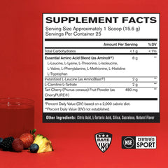 BARE PERFORMANCE NUTRITION BPN Recover glass mix shows easy preparation after training.