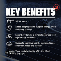 BARE PERFORMANCE NUTRITION adaptogens graphic shows Bacopa and Ashwagandha