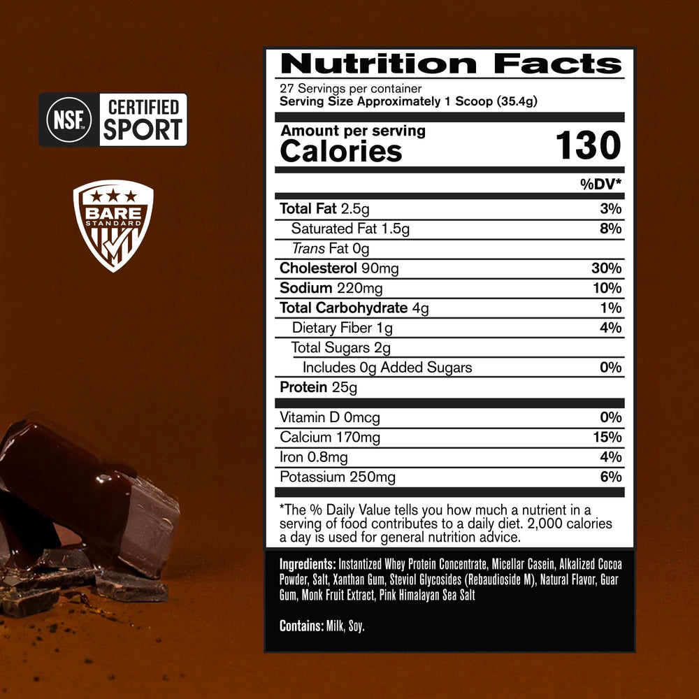 BARE PERFORMANCE NUTRITION BPN whey-casein scoop-mix demonstration for quick blending