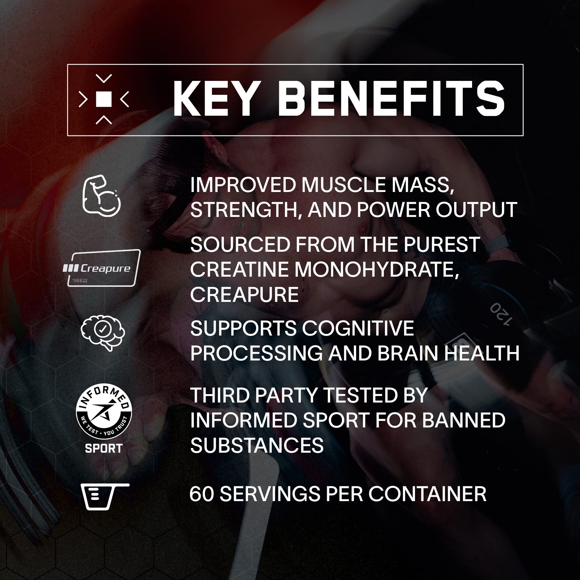 BARE PERFORMANCE NUTRITION creatine monohydrate powder pour into shaker for quick mix.