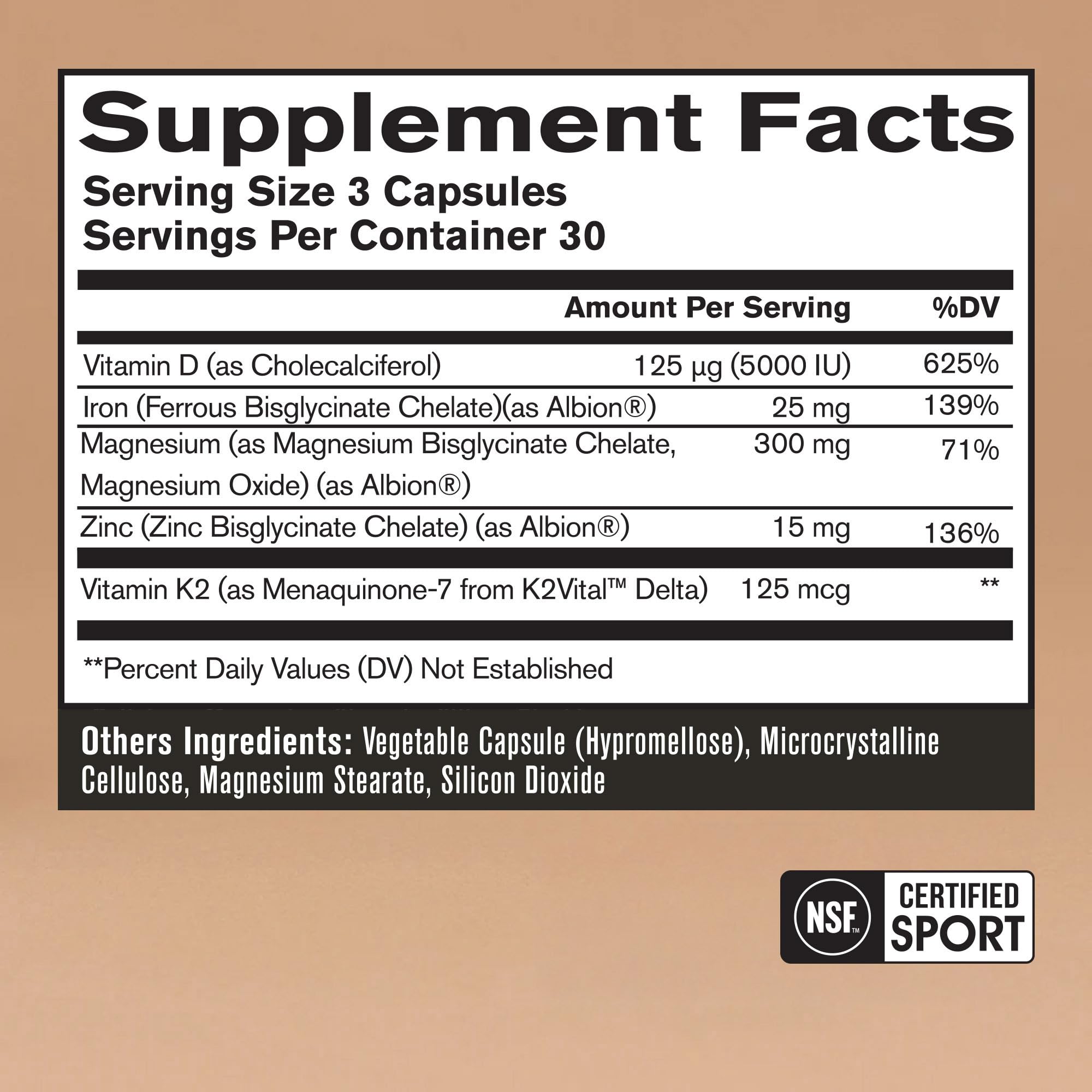 Endurance Essentials capsules in a container supporting energy metabolism during workouts.