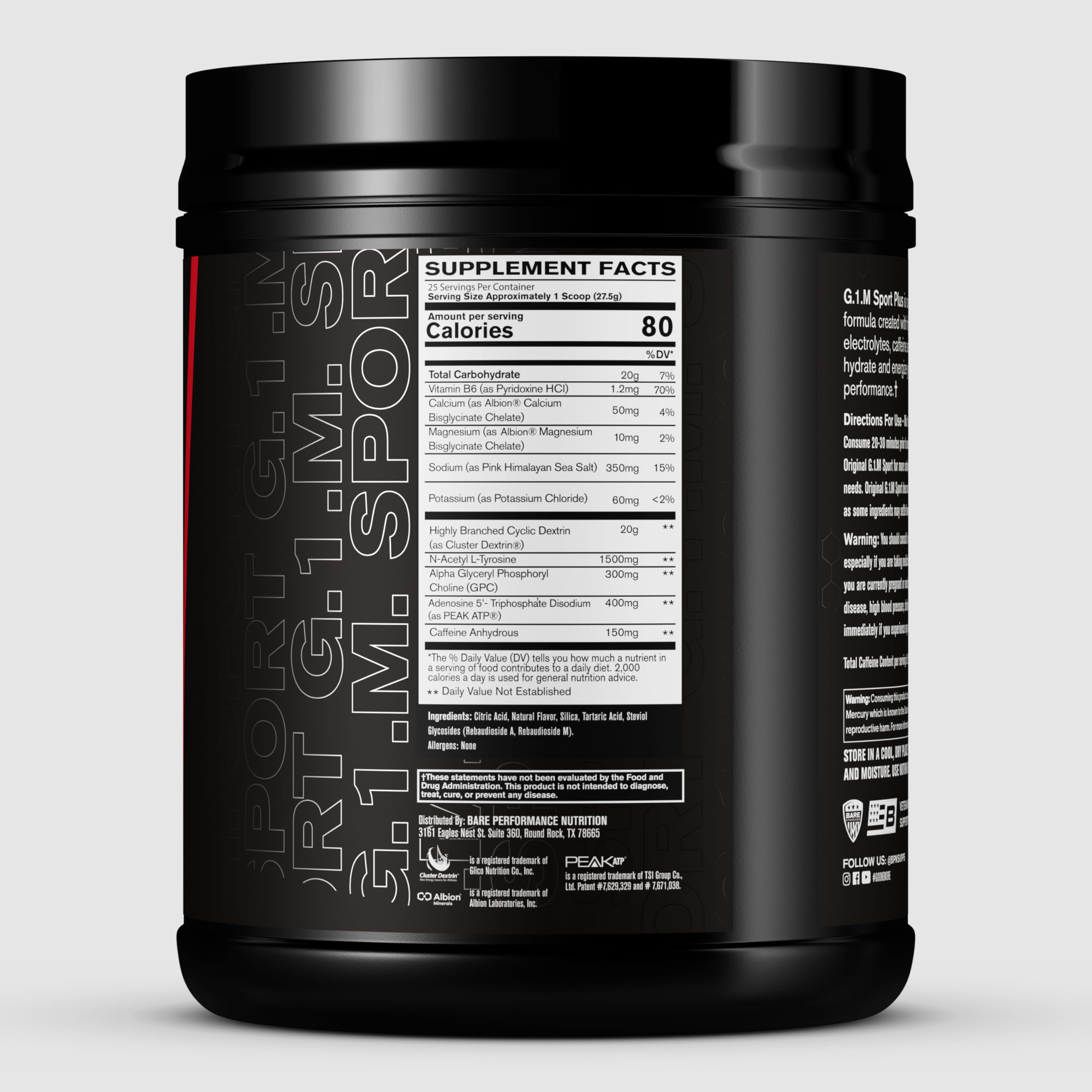 Caffeine boost for sharpened focus during training