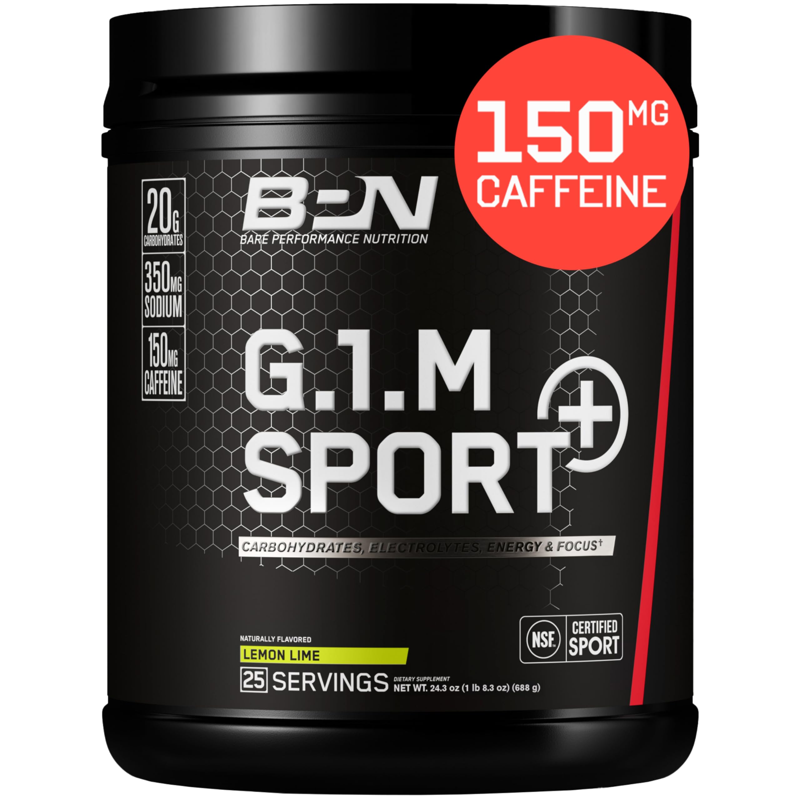 BARE PERFORMANCE NUTRITION G.1.M lemon lime bottle for a crisp workout energy boost