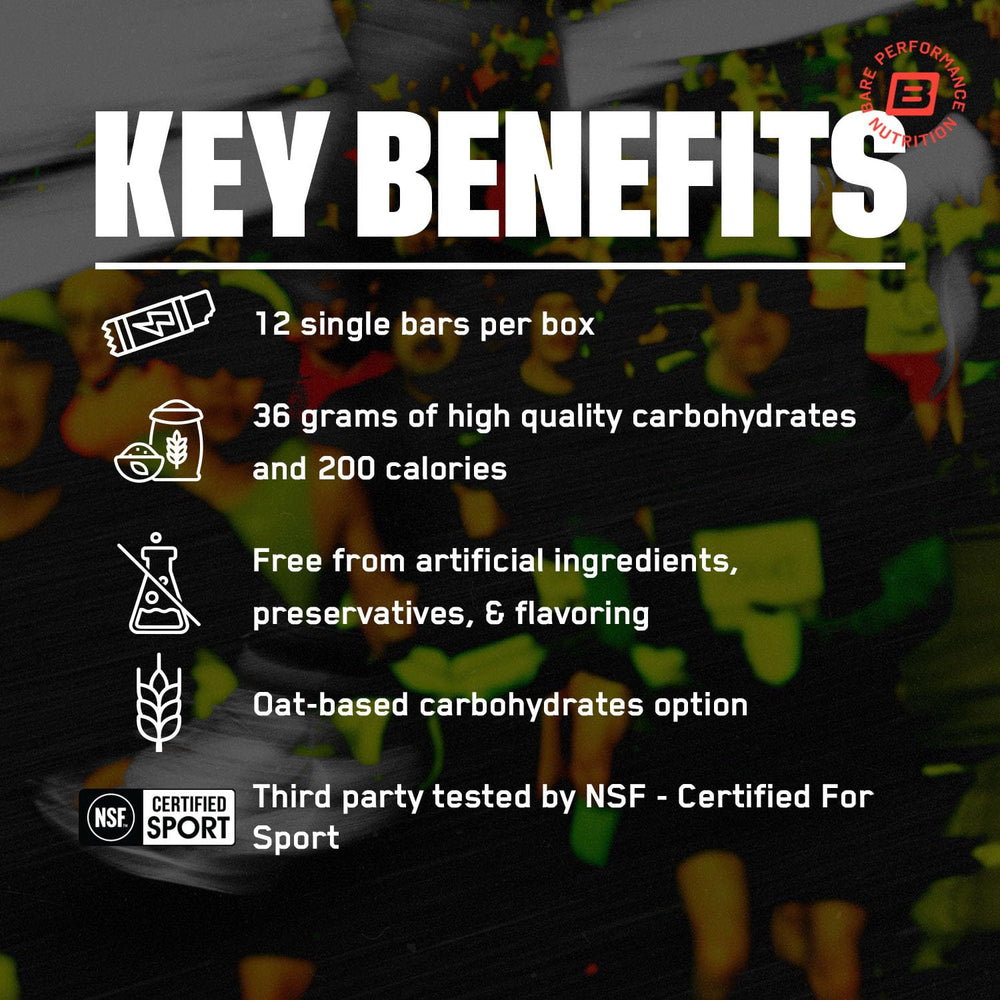 Go Bar Original Oat shown during workout as a convenient fueling option.