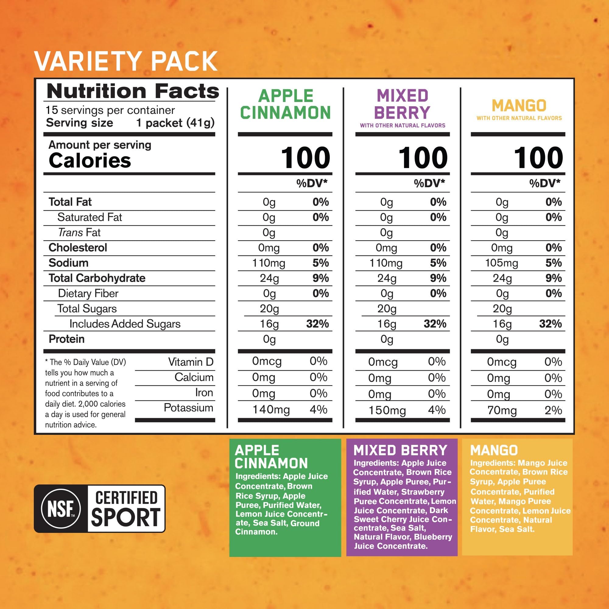 Bare Performance Nutrition Go Gel Endurance Mixed Berry pack for sustained workouts