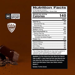 Bare Performance Vegan Protein Chocolate shaker with smooth post-workout shake