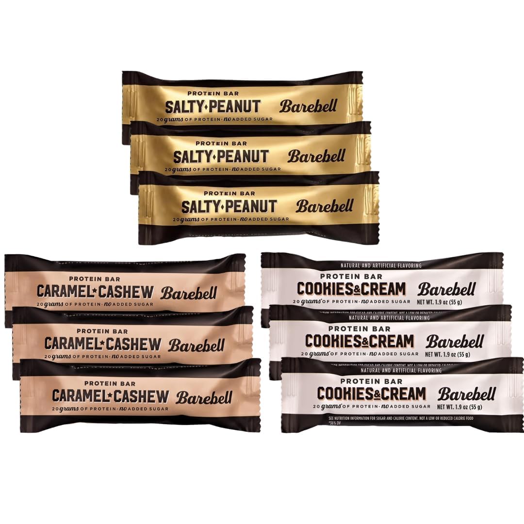 Barebel Protein Bar Variety Pack Cookies & Cream, ideal post-workout snack