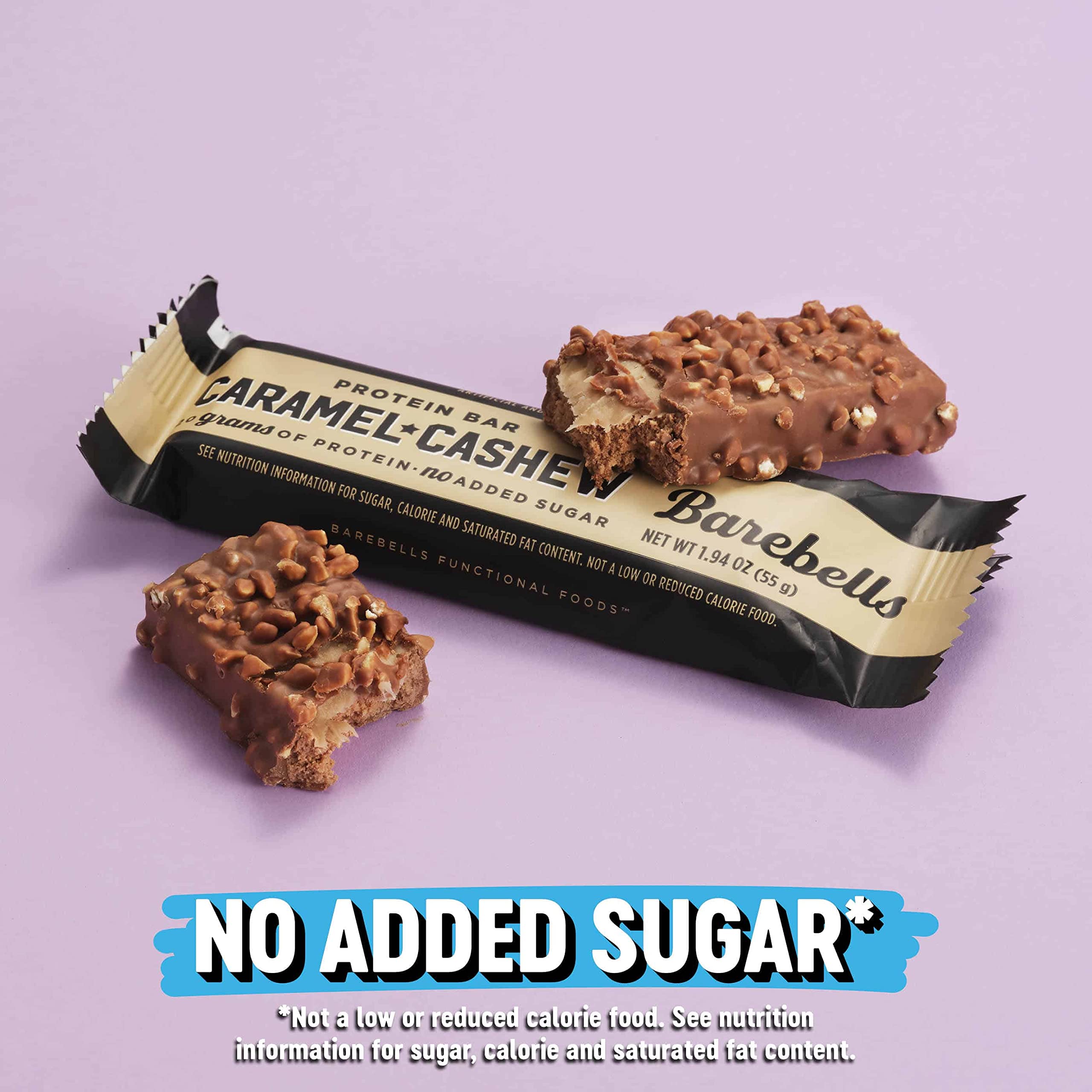 Barebells Caramel Cashew bar multipack display for variety
