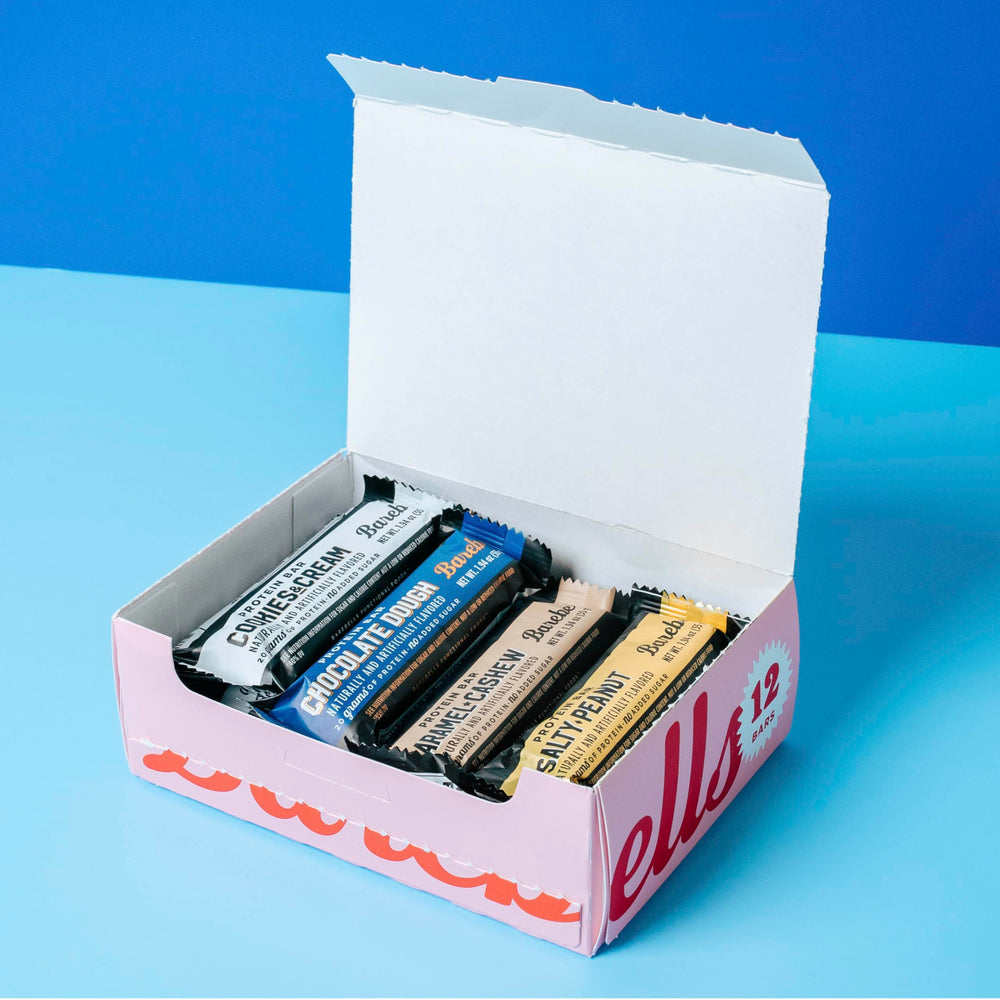 Barebells chocolate-dough bar offering soft texture and indulgent aroma