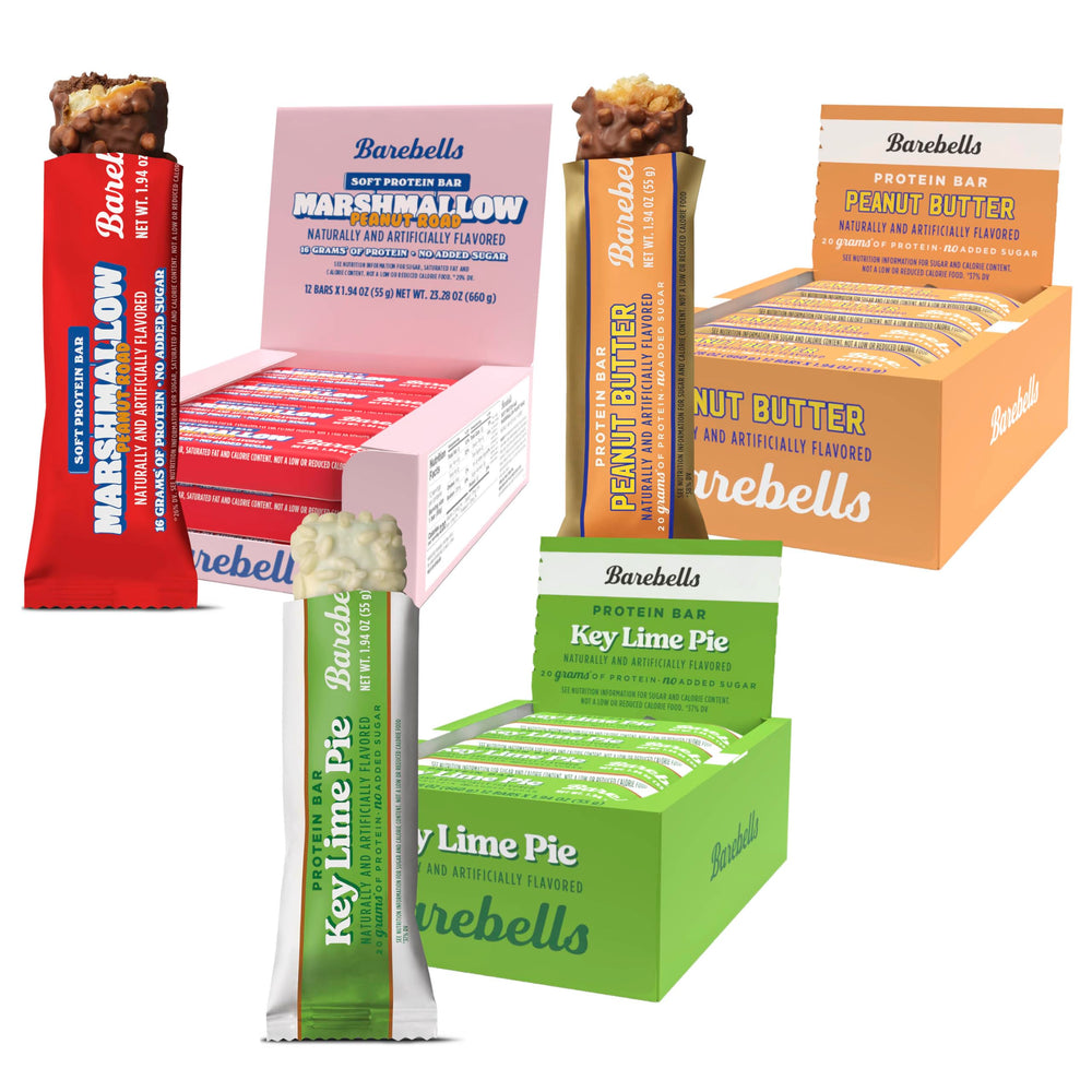 Barebells Key Lime Pie bar on-the-go protein snack.