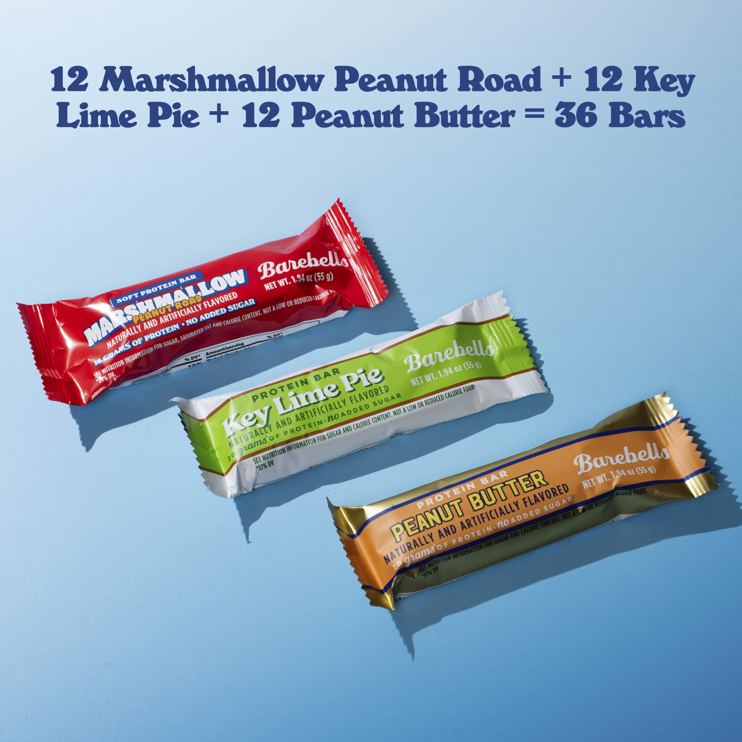 Barebells Marshmallow Peanut Road bar for post-workout treat.