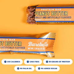 Barebells protein bar on-the-go packaging for quick, portable energy.