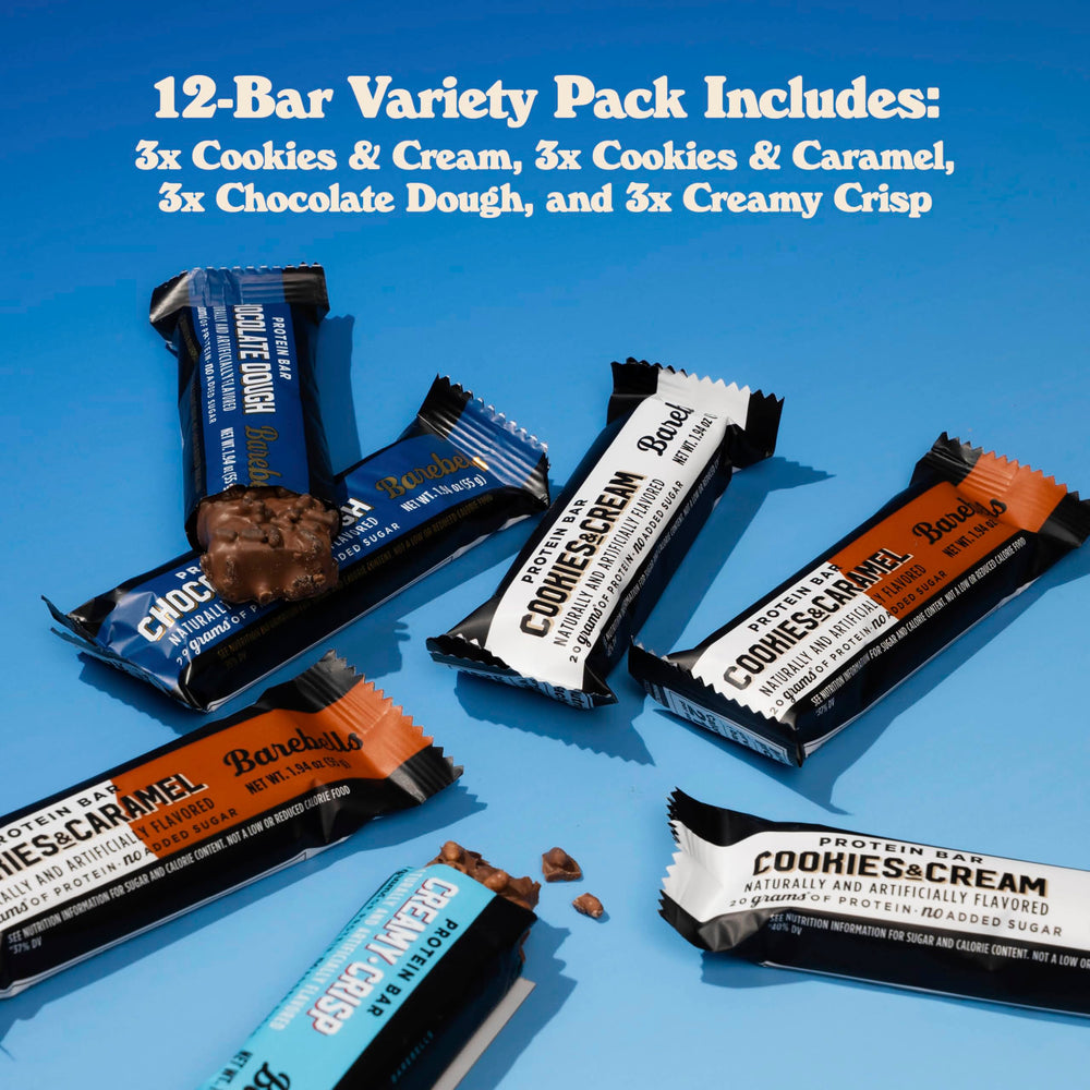 Barebells Creamy Crisp bar – creamy center with 20g protein for a satisfying snack.
