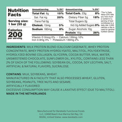 Barebells Minty Chocolate Soft Bar mint center with soft texture.
