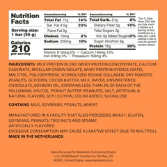 Close-up of Barebells Soft Bar Salted Peanut Caramel, soft texture
