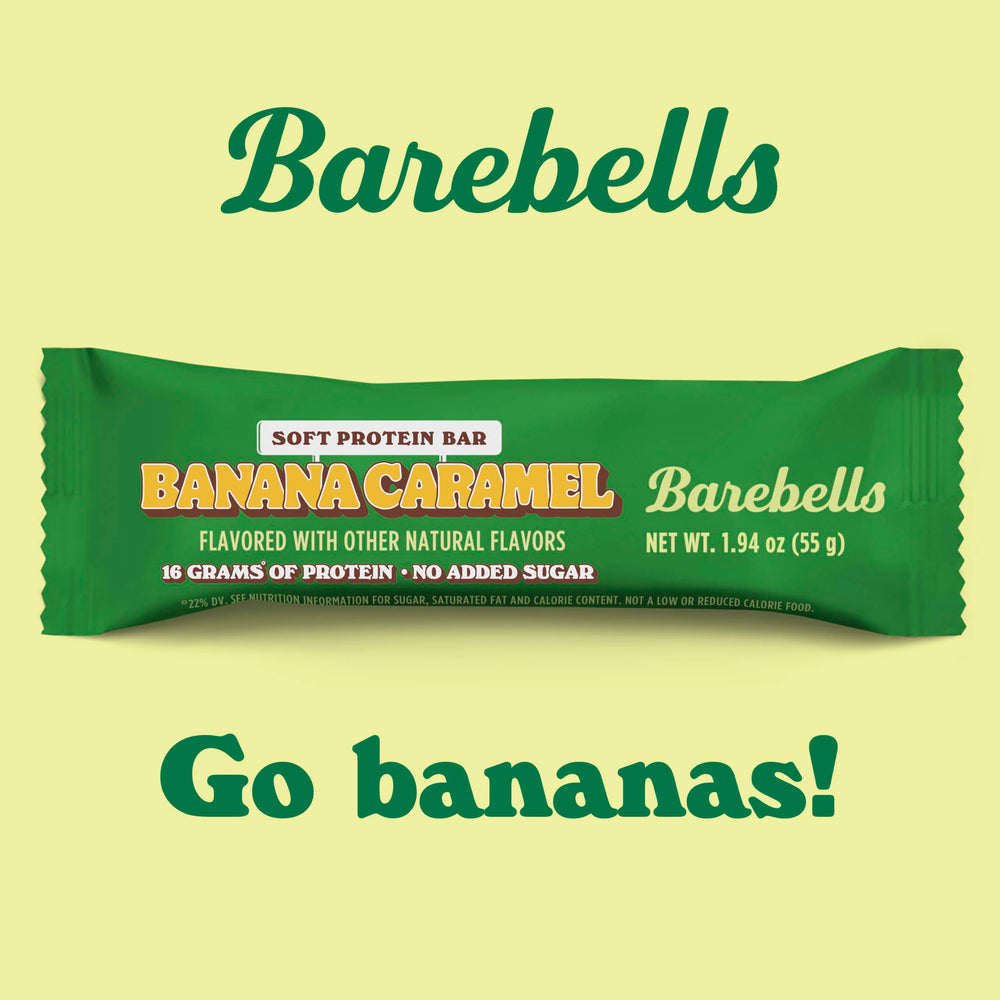 Barebells Soft Bars serving idea for breakfast or snack.