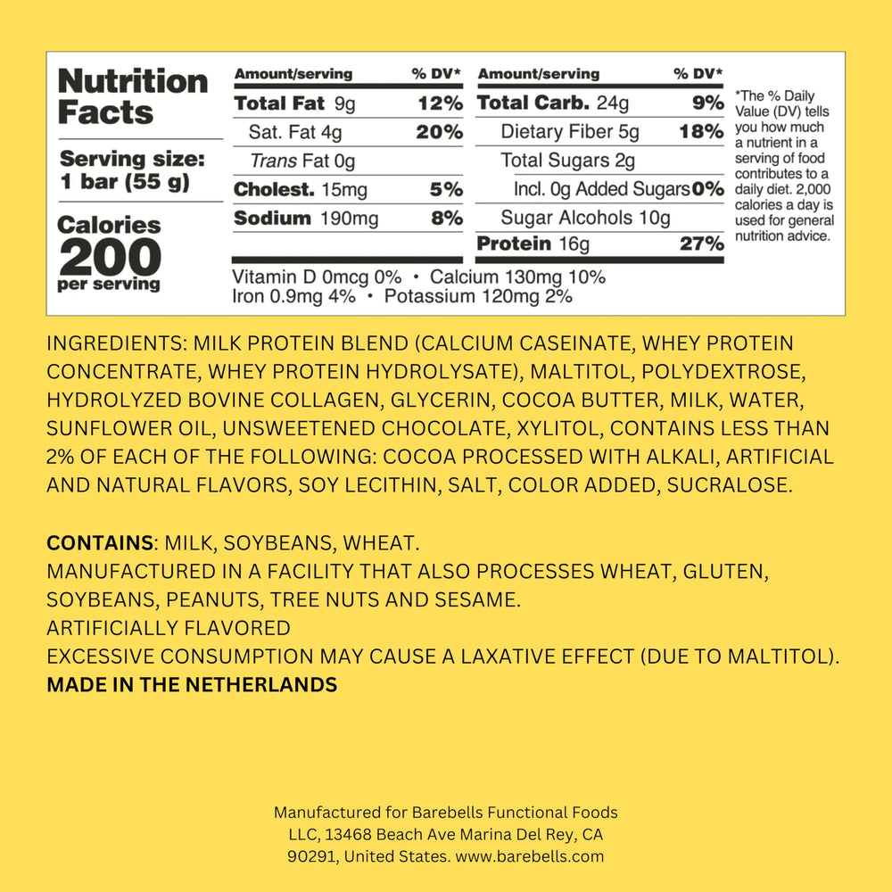 Barebells Soft Protein Bar Caramel Choco close-up, melt-in-your-mouth texture showcased for quick protein.