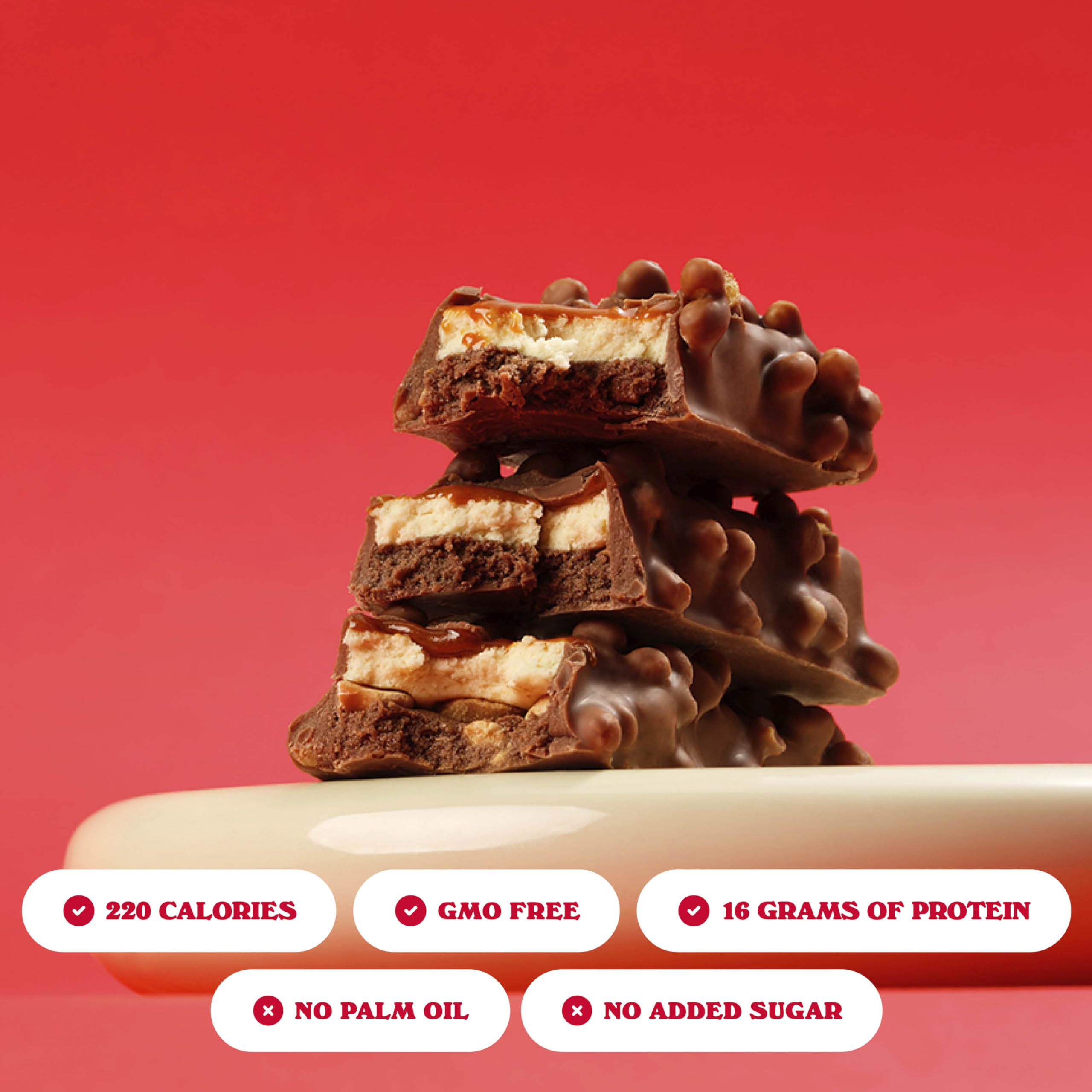 Barebells Soft Protein Bar coating offers smooth milk chocolate texture.