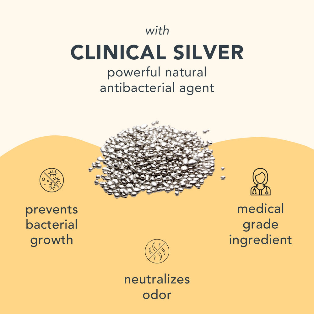 Barefoot Scientist Twinkle Toes uses clinical silver blend for odor defense
