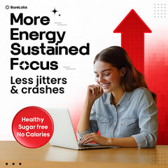 BareLabs Caffeine L-Theanine capsules closeup highlighting balanced energy and focus