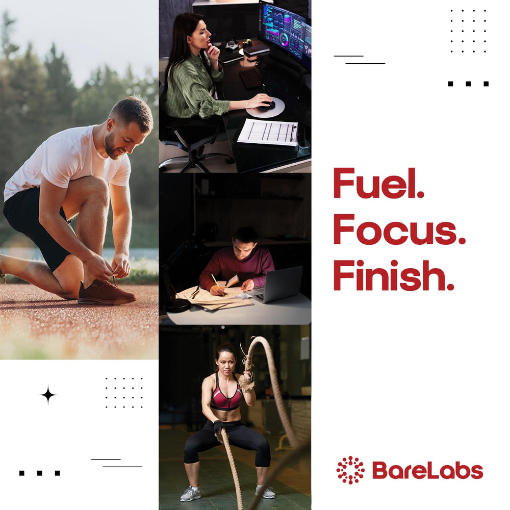 BareLabs label closeup emphasizes natural caffeine and calorie-free energy