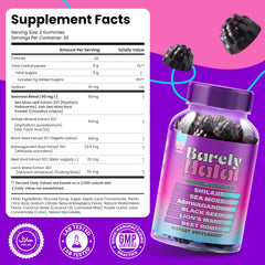 Closeup of Barely Halal gummies texture for a pleasant daily calm.