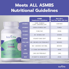 Close-up of Bari Life Just One Chewable tablet showing texture