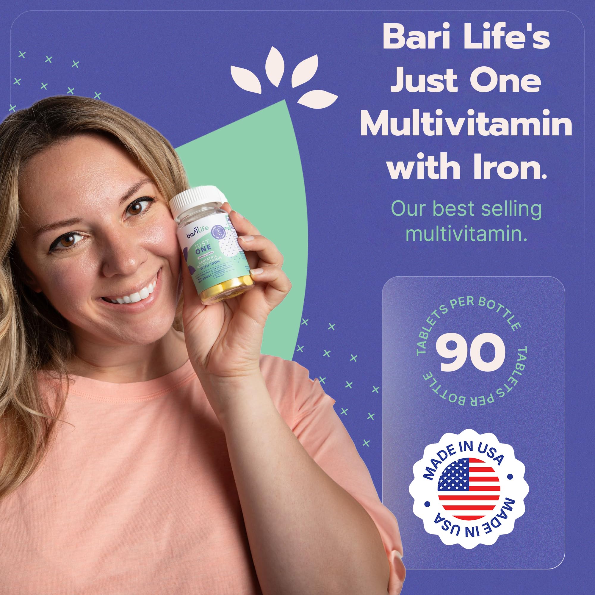 Water-activated coating and vanilla scent on Just One capsule.