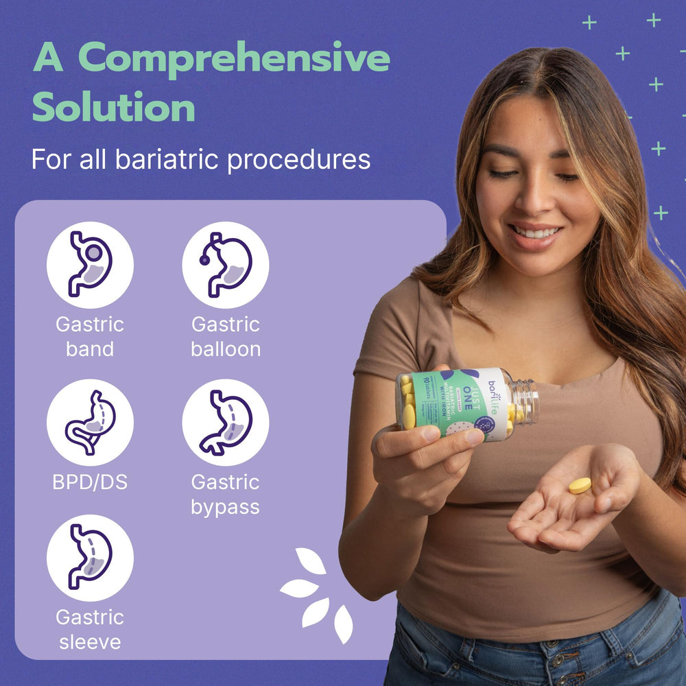 Pour shot of Just One capsules for daily routine.