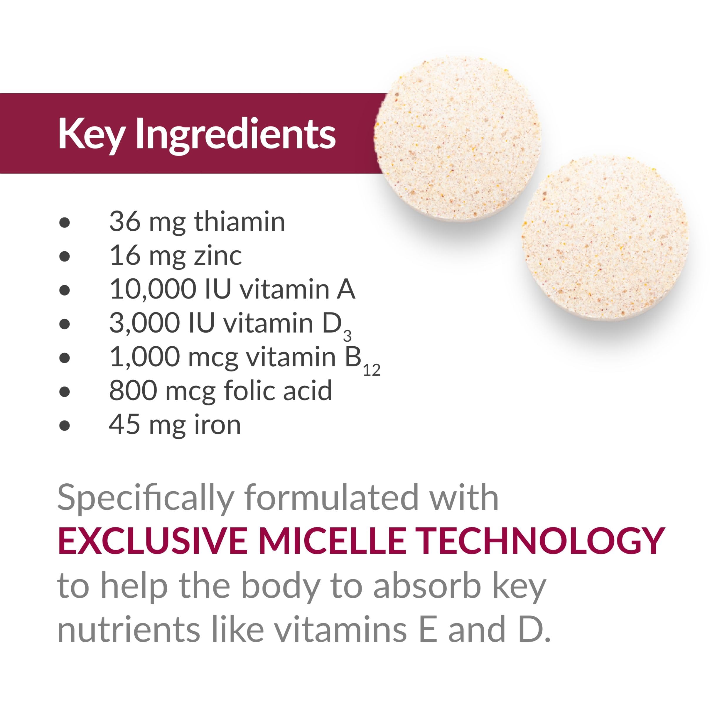 Bariatric Advantage packaging comparing nutrients to up to five standard products.