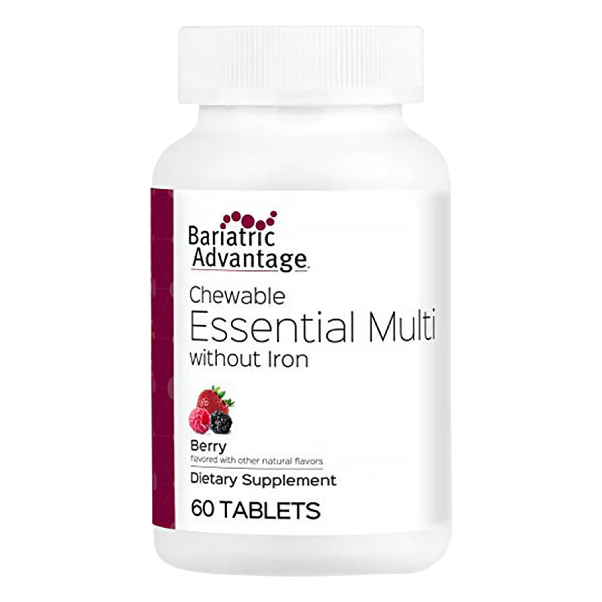 Bariatric Advantage Berry Chewable Multivitamin bottle for daily nutrient support after surgery