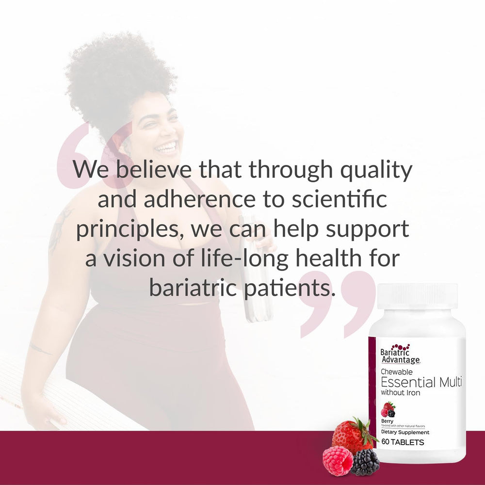 Daily routine scene with Bariatric Advantage chews encouraging consistency