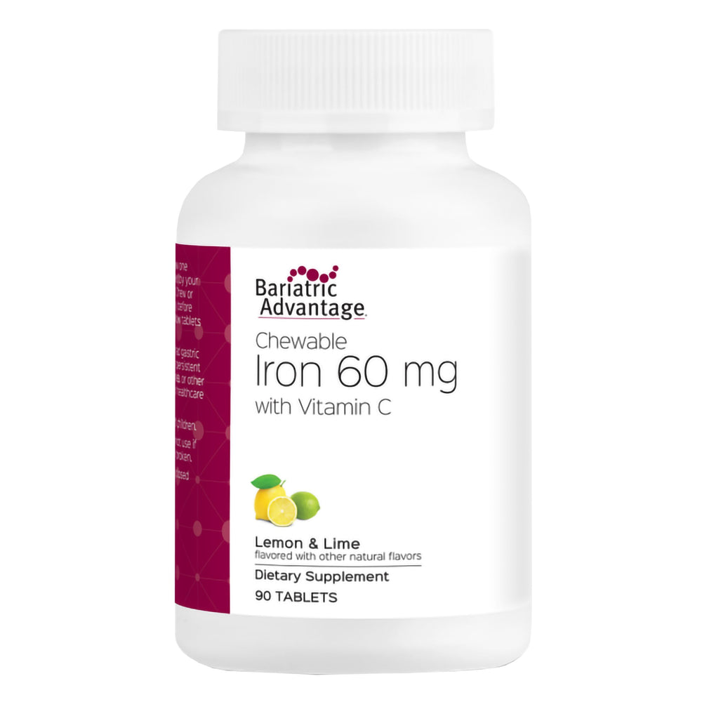 Bariatric Advantage lemon lime iron bottle for easy daily intake