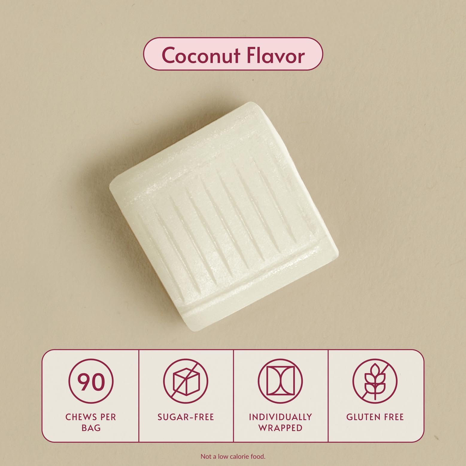 Bariatric Advantage calcium citrate chews texture close-up emphasizes ease of digestion