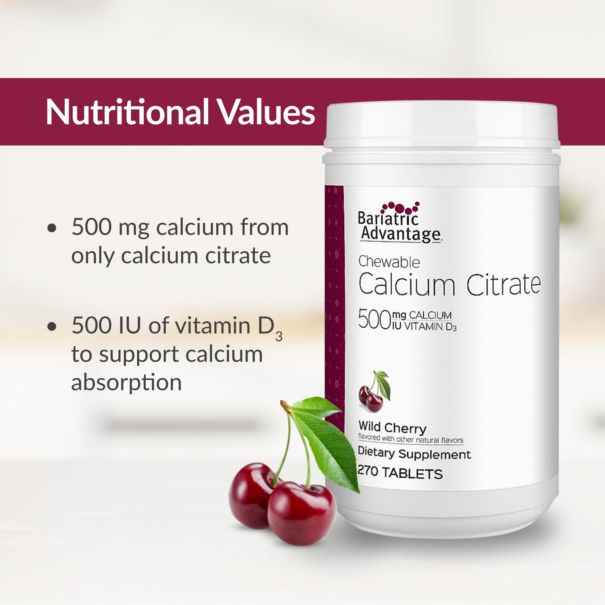 Chewable tablets designed for easy digestion after bariatric surgery