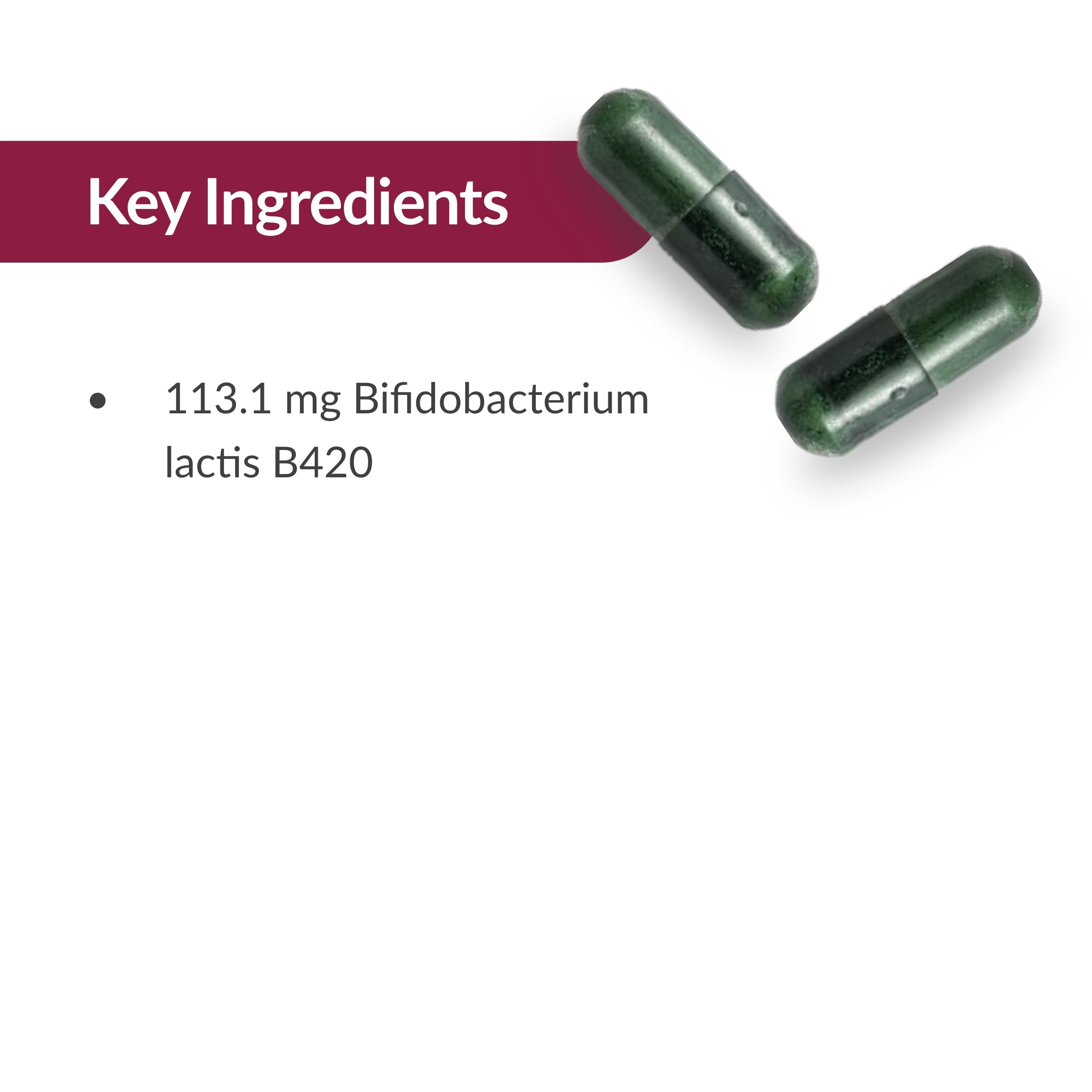 Bariatric Advantage Floravantage Control bottle back label detailing potency and CFU information.